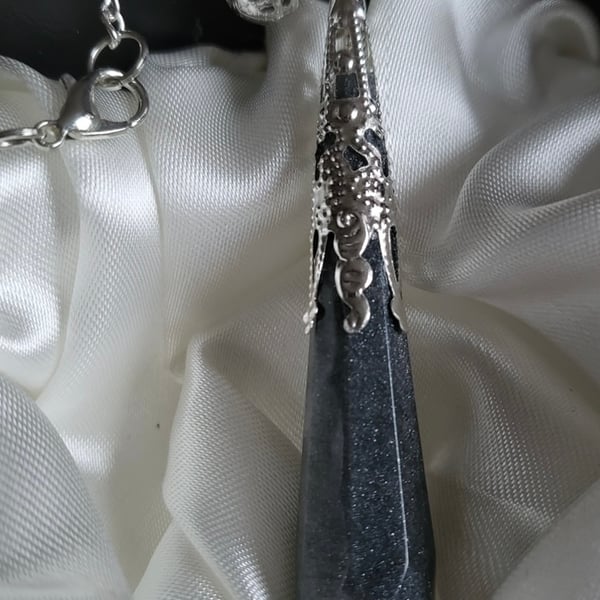 Space Themed Resin Crystal Necklace 