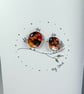 Father's Day card. Fused glass pebbles  - Image 2
