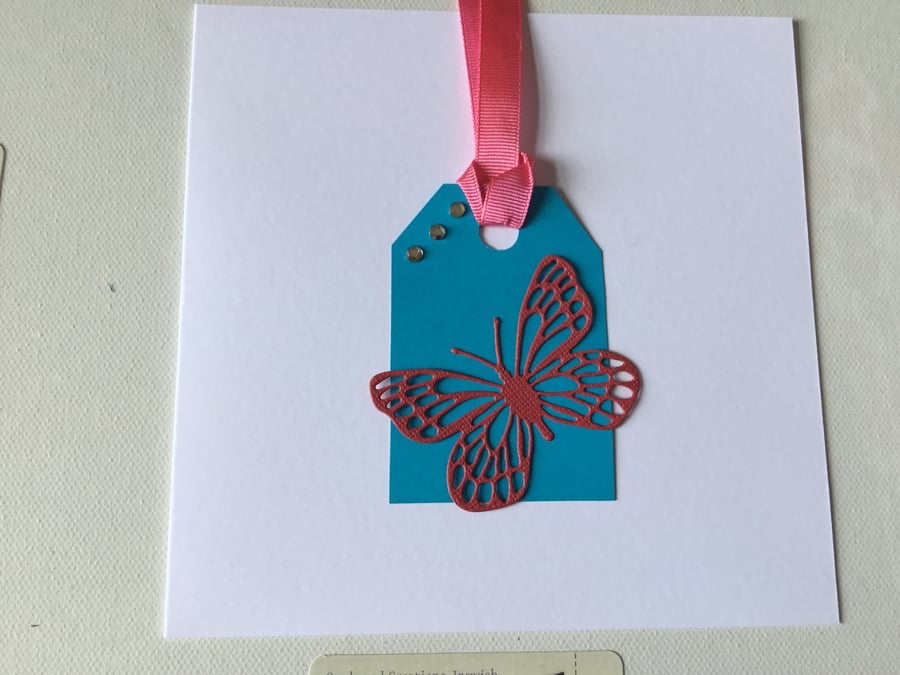 Any occasion card. Butterfly. Blank card. CC870