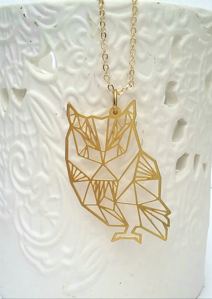 Brass Owl Necklace...