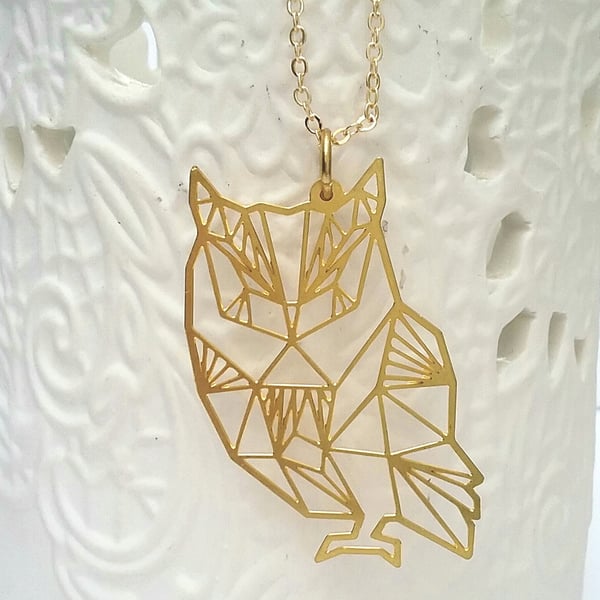 Brass Owl Necklace...