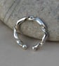 Sterling Silver Open Torc Ring, size L-M,   R41D - Image 5