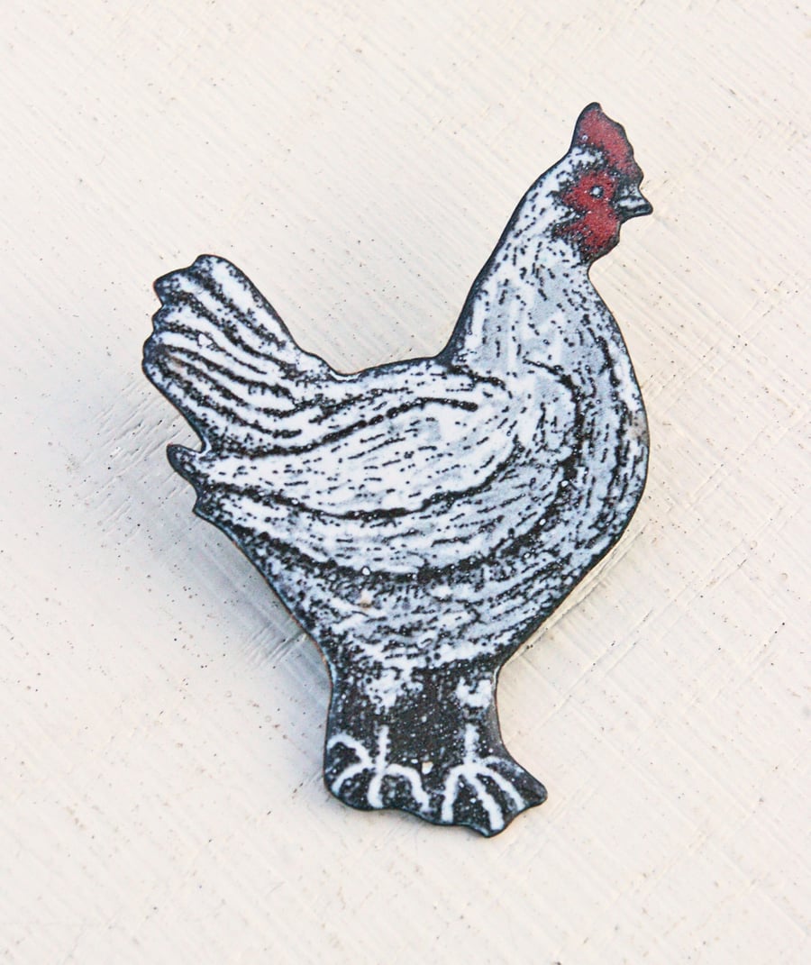 Chicken Brooch