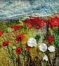 Poppy Fields - Needle felted picture - 