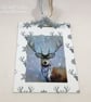 Silver stag Christmas gift tags - Image 3