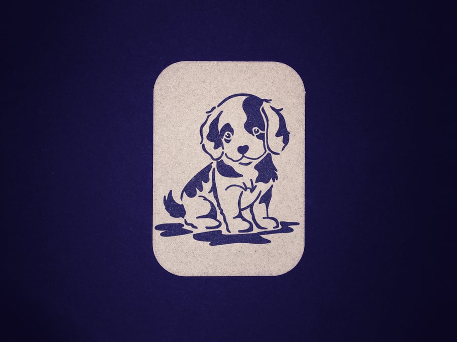 Spaniel Puppy Stencil Available in 3 Sizes for Card Making & Home Decor