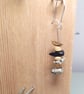 Healing Crystal Earrings Black Obsidian,Dalmatian Jasper Stone,Tigers Eye  - Image 5