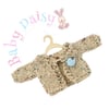 Reserved for Lesley - Baby Daisy Oatmeal Cardigan 