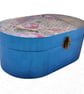 Rose Script: Decorated Wooden Trinket Keepsake Box 24cm - Image 3