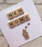 Handmade New Home Card: Scrabble Tile Greetings - Image 2