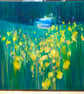 The Field Beyond is a semi-abstract yellow and green April meadow landscape  - Image 2
