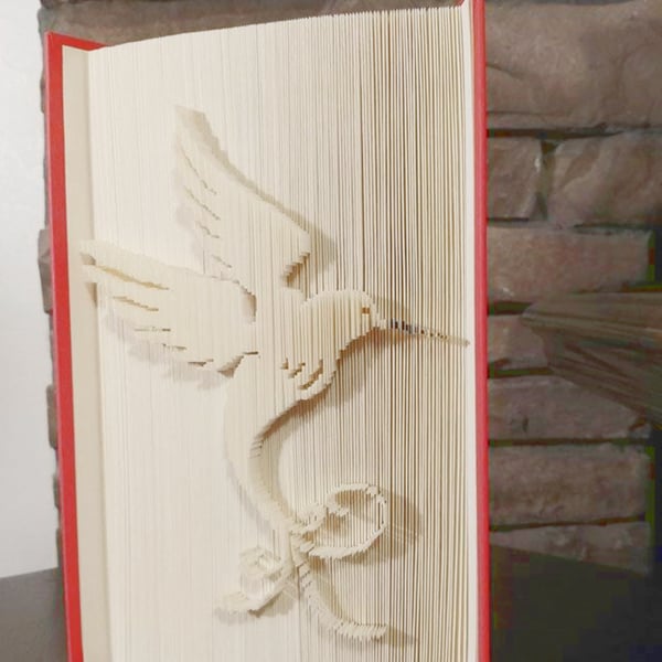 Bird of Paradise CUT & FOLD Book Folding Pattern - EMAILED PDF PATTERN