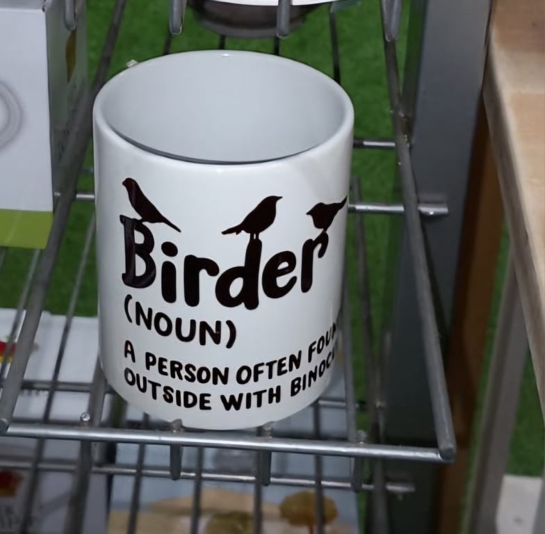 Funny Birder Mug "Birder (noun)" Birders, Wildlife Enthusiasts, Nature Nerd Gift
