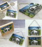 Handmade Fused Glass Nativity Scene Picture or Free Standing Wooden Frame - Image 1