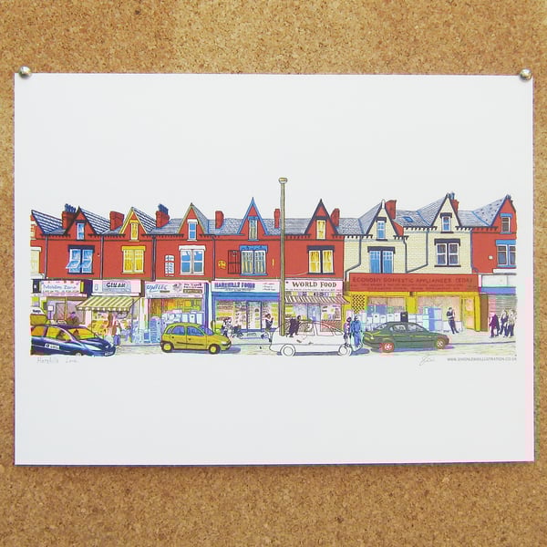 SALE! Harehills Lane Art Print - Leeds Poster