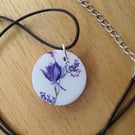 Pretty Round Floral Pendant