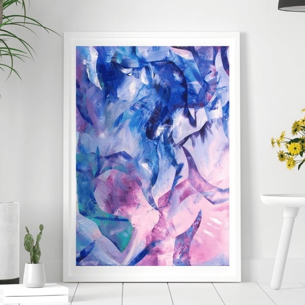 Contemporary Abstract Art Print in Various sizes, FREE UK Delivery