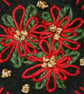 Poinsettia - Embroidered felt brooch - Image 2
