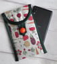 SOLD - Vegetables Glasses or Phone Case, Storage Pouch - Image 1