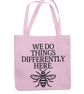 Manchester Bee Tote Bag -We Do Things Differently Here - Image 3