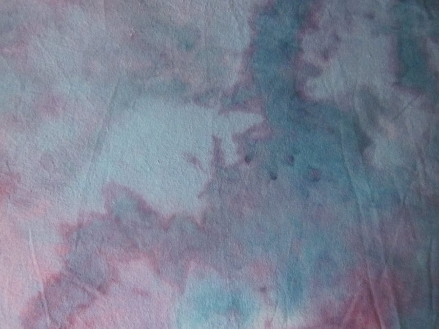 Hand dyed 100% cotton flannelette - Twilight -  piece 60cm wide 200cm long