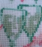 Handmade Cross Stitch Champagne Card — Wedding, Anniversary, Engagement - Image 6
