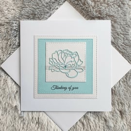 Sale - Aqua Thinking of You Card 