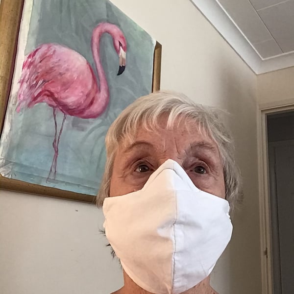 HAND MADE WASHABLE FACE MASK.  FREE UK POSTAGE