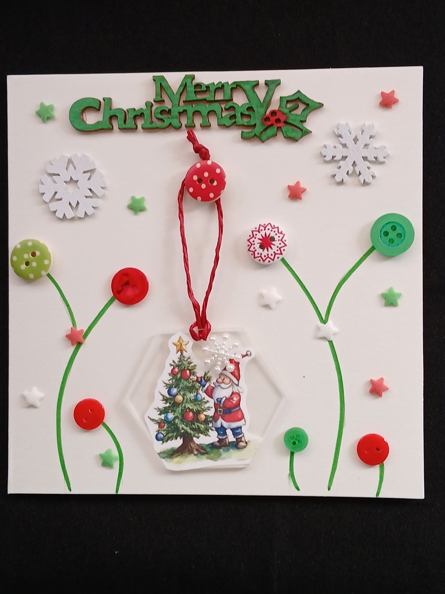 Handmade christmas card  and decoration 