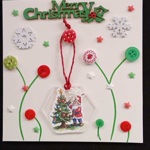 Handmade christmas card  and decoration 