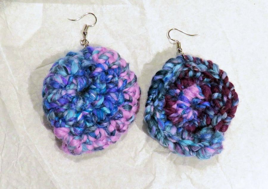 Purple Boho Earrings