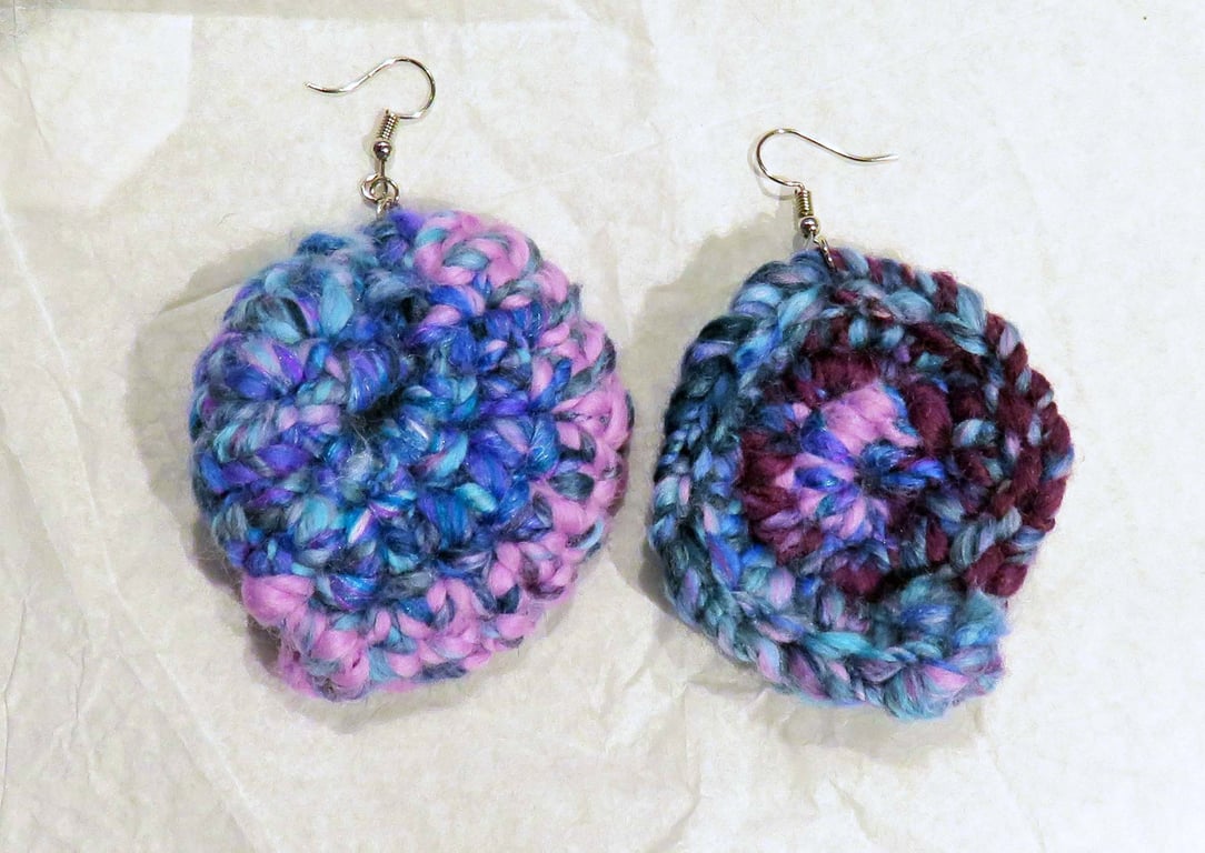 Purple Boho Earrings