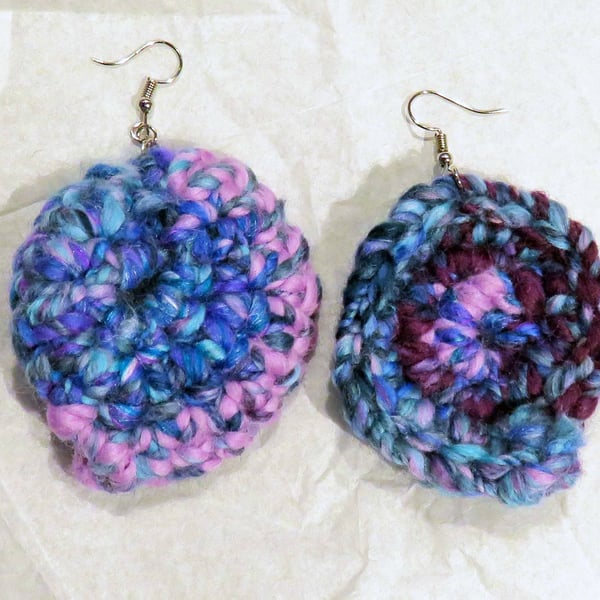 Purple Boho Earrings