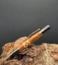 Handcrafted Scottish Elm and Sycamore Celtic Ballpoint Twist pen, Gold&GunMetal - Image 1