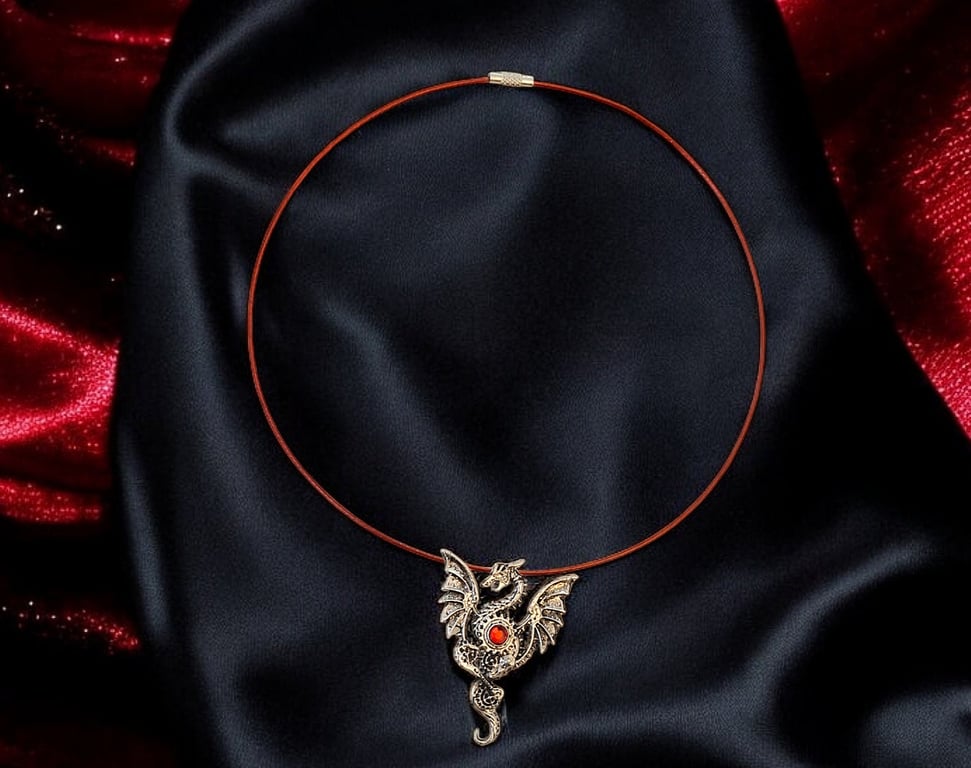Dragon choker, mythical jewellery, mystical jewellery, dragon gifts, dragon jewe