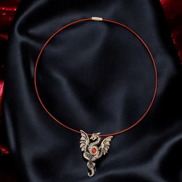 Dragon choker, mythical jewellery, mystical jewellery, dragon gifts, dragon jewe