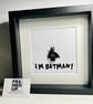 BATMAN - Framed Lego minifigure - comic art - Image 1