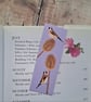 Goldfinch and Teasels Bookmark