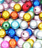 4-12 mm Multicoloured Round Miracle Acrylic beads for DIY Jewellery Making