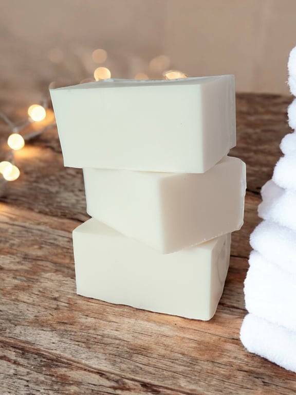 Clean Cotton Scented Goats Milk Soap, Handcrafted Artisan Soap Made with Shea Bu