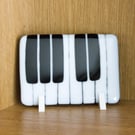 Fused Glass Keyboard Plaque - 9240