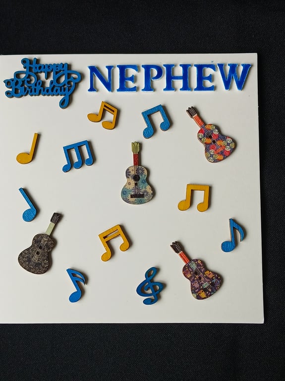 Handmade, nephew birthday card 