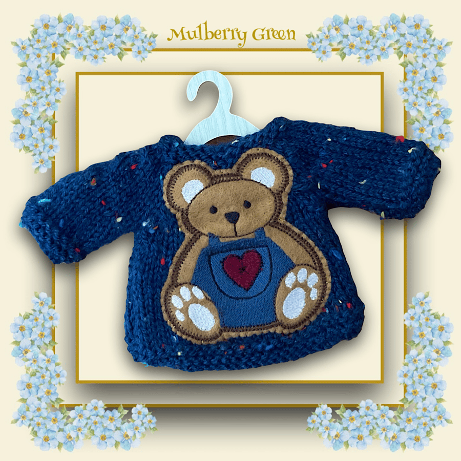 Embroidered Teddy Bear Jumper 