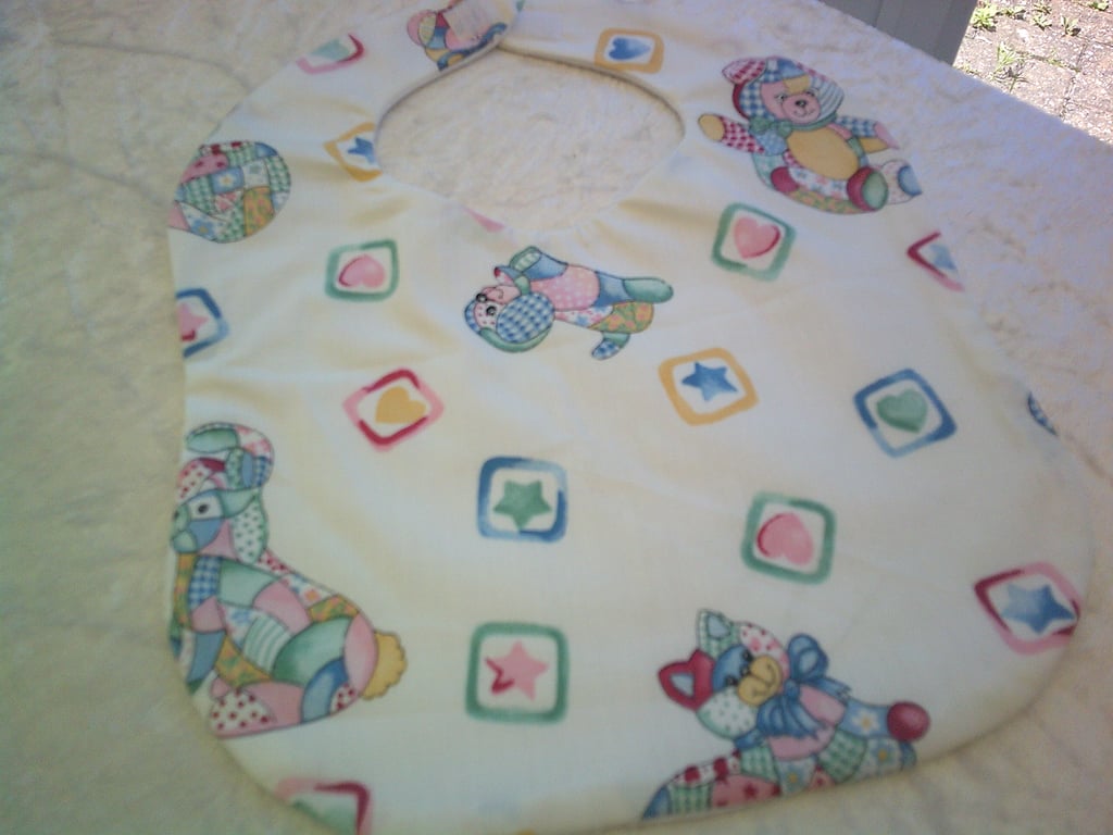 Patchwork Animals Bib and Burp Cloth Set