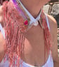Sequinned Neckcessorie - white,hot pink & rose gold