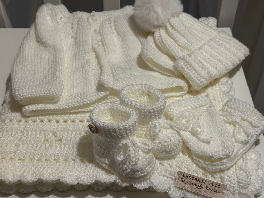 Hand Crocheted Baby Shower Pram Sets (made to Order)