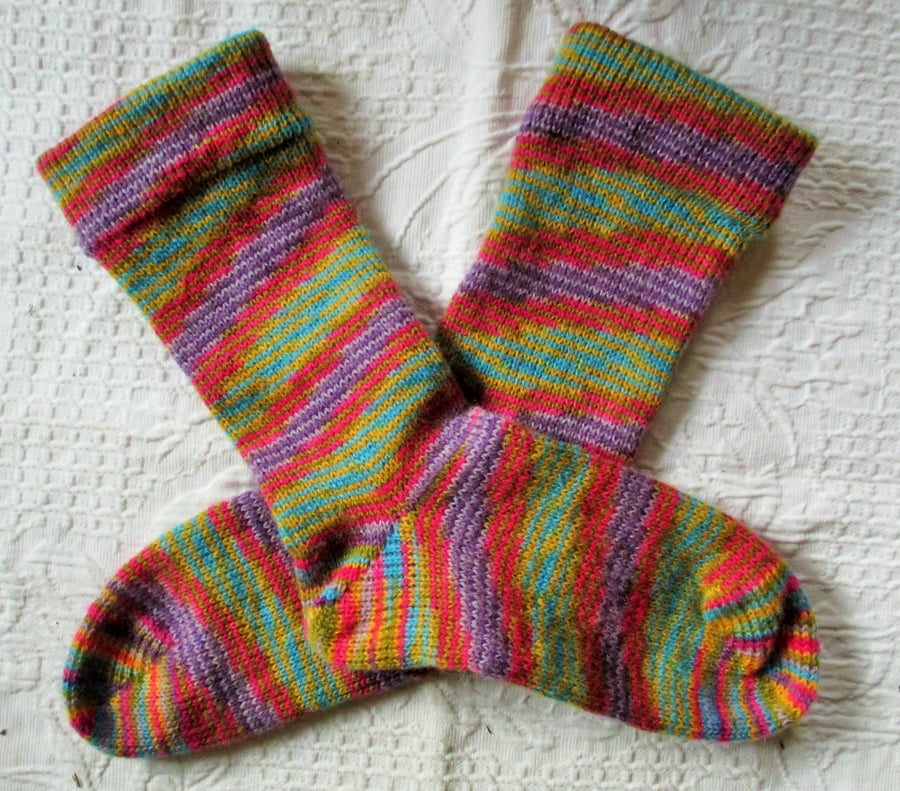 Handmade Angora Socks SIZE: 4-6 UK, 6-8 US, 36-38 EURO