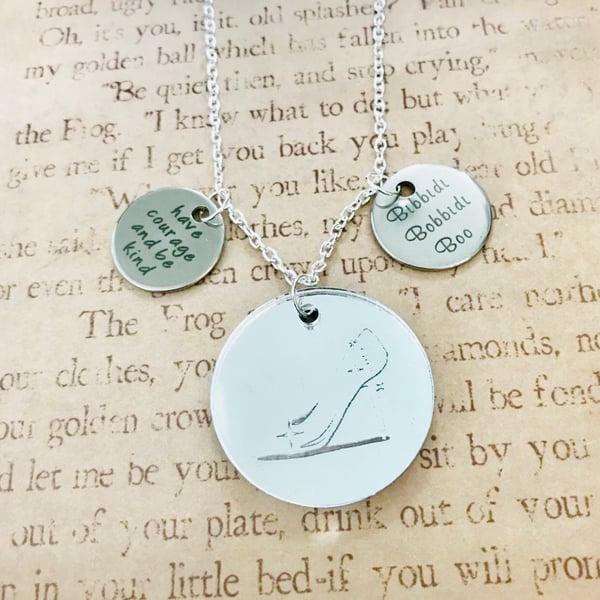 Disney Cinderella Inspired Charm Necklace 