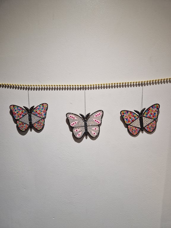 3 piece butterfly bunting. 