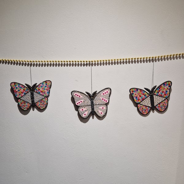 3 piece butterfly bunting. 